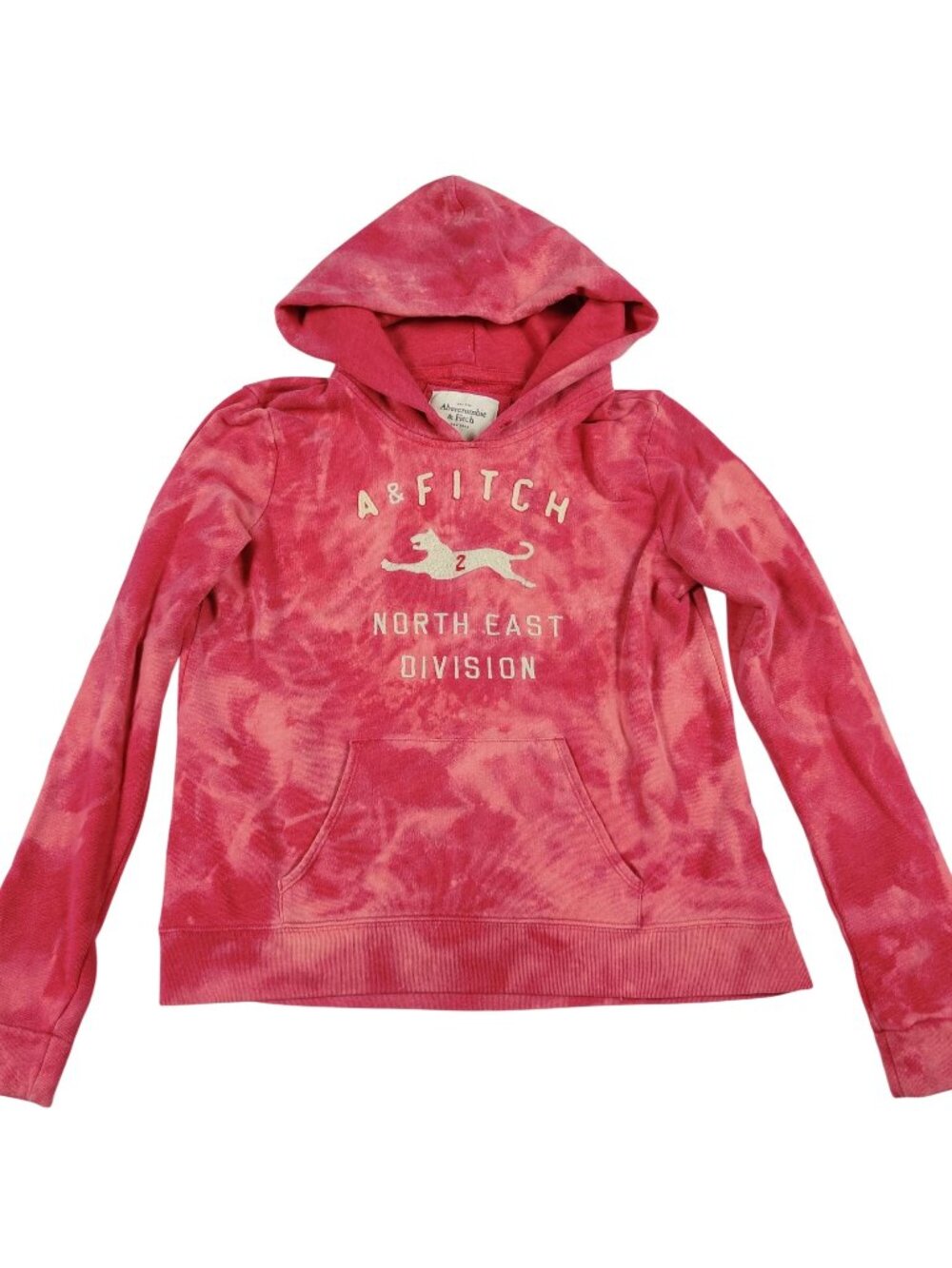 Abercrombie & Fitch Hoodie Sweatshirt M Pink Tie Dye Barbiecore Streetwear Y2K